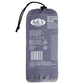 Materac jednoosobowy Nils Camp NC4006 z pompką - Szary