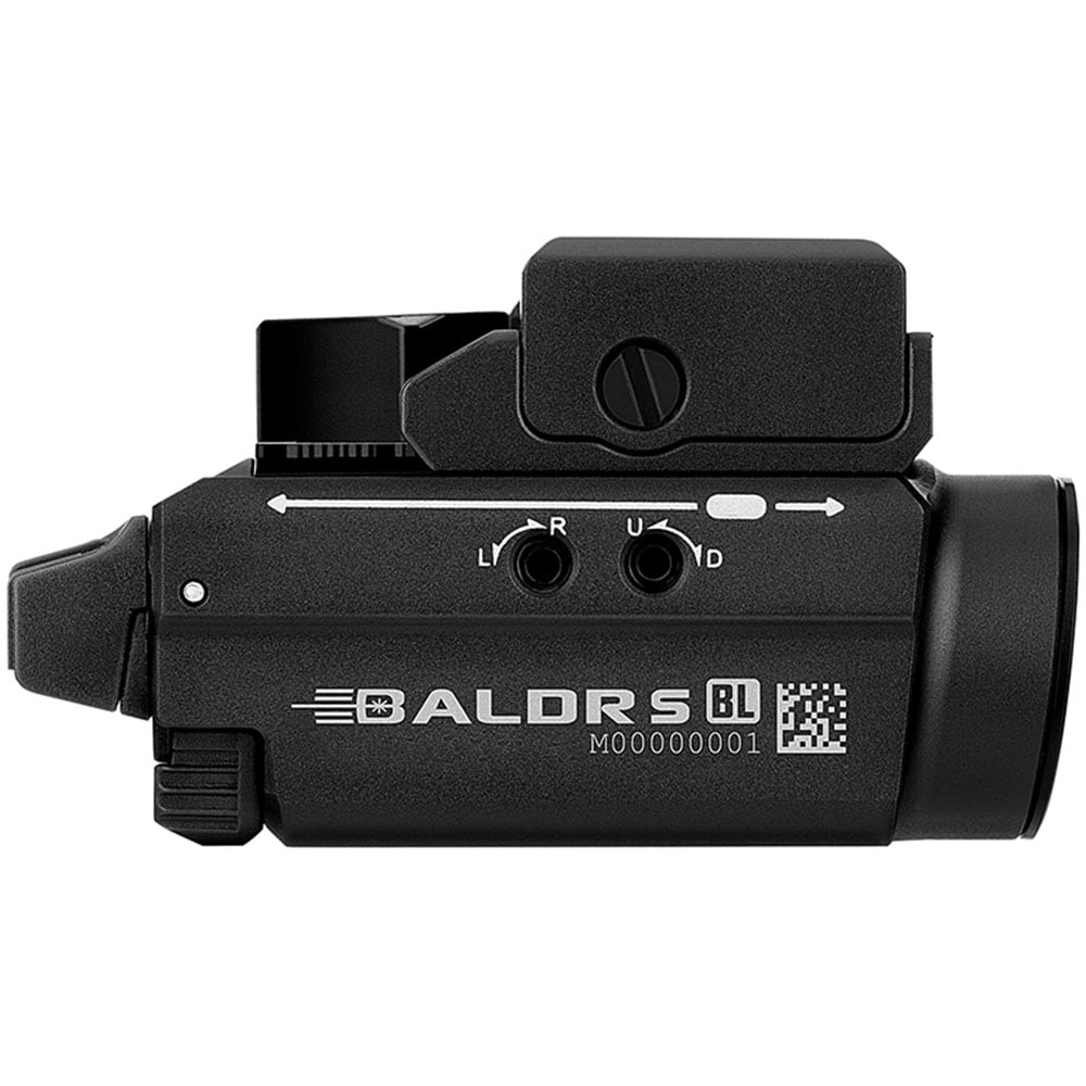 Latarka na broń z celownikiem laserowym Olight BALDR S Cool White - 800 lumenów, Blue Laser