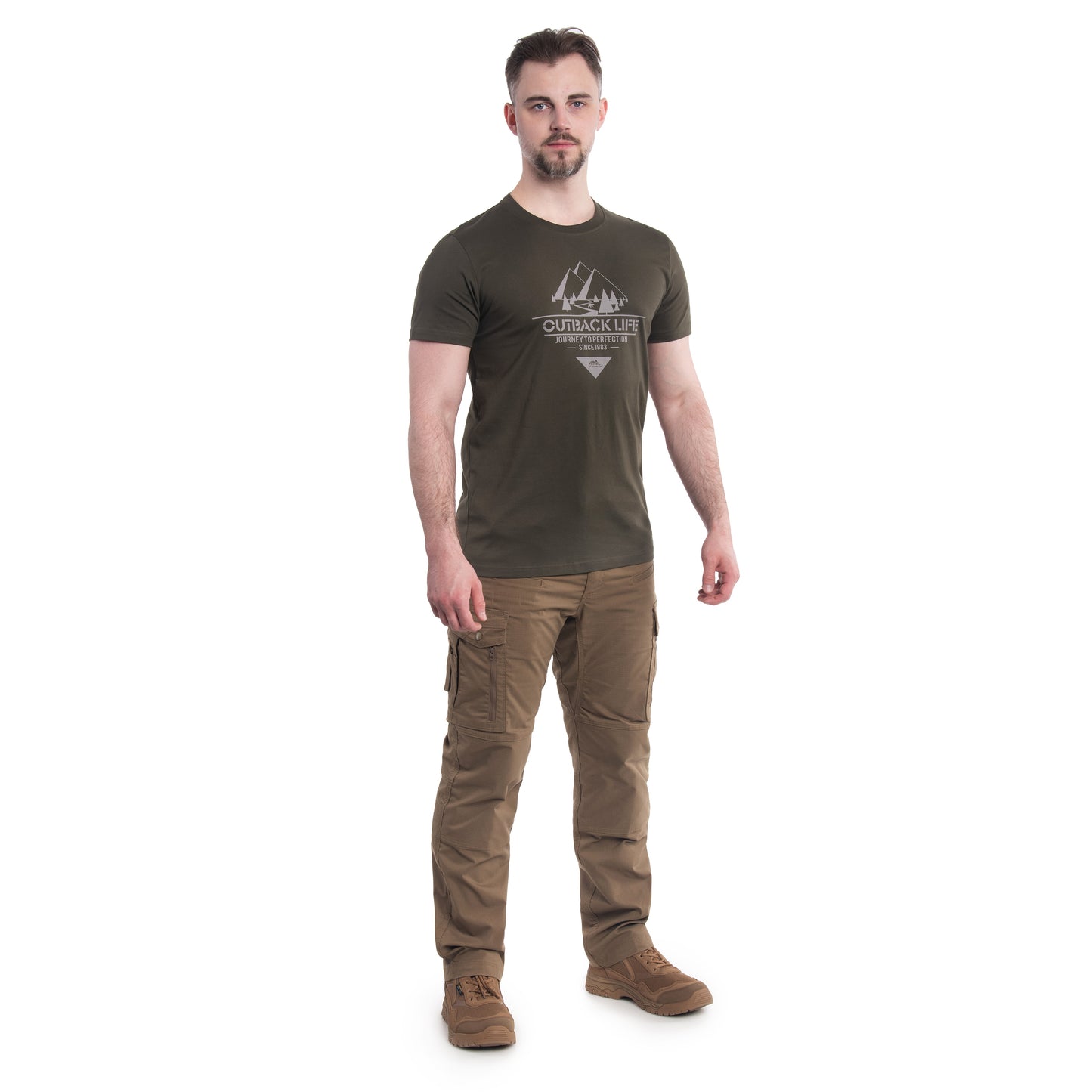 Koszulka T-Shirt Helikon Outback Life - Taiga Green