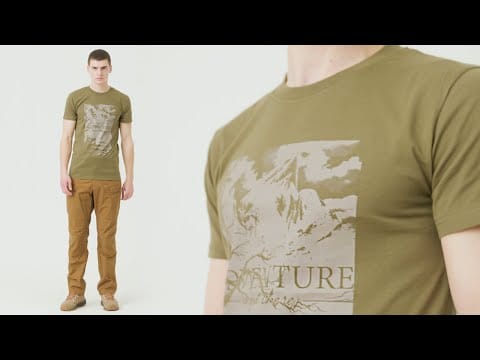Koszulka T-shirt Helikon Adventure is out there - Olive