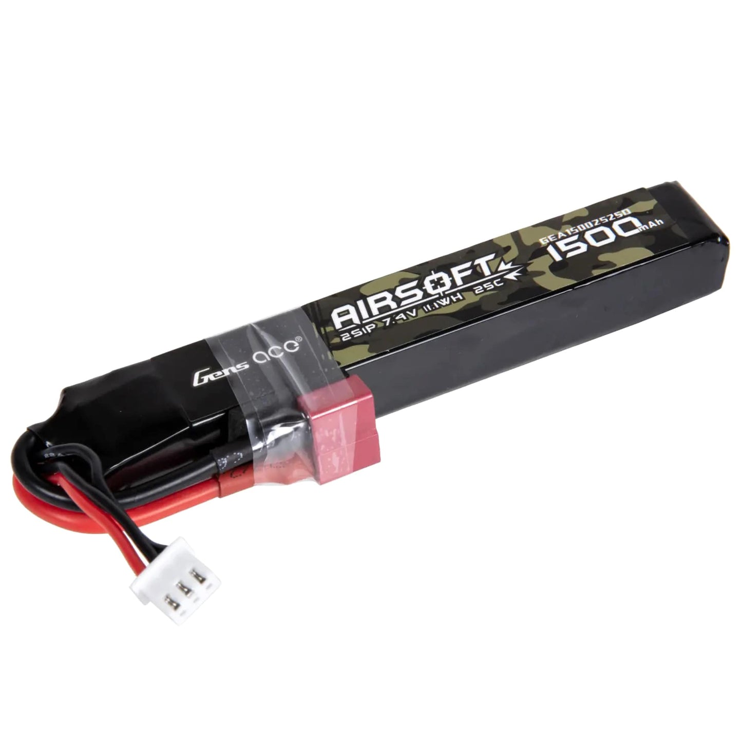 Akumulator ASG Gens Ace Li-Po 7,4V 1500 mAH 25C 2S1P - T-Connect