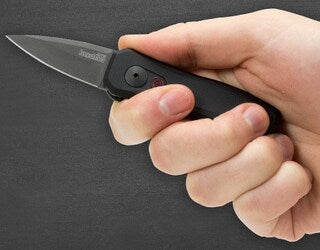 Nóż sprężynowy Kershaw Launch Auto 4 Black DLC 2"