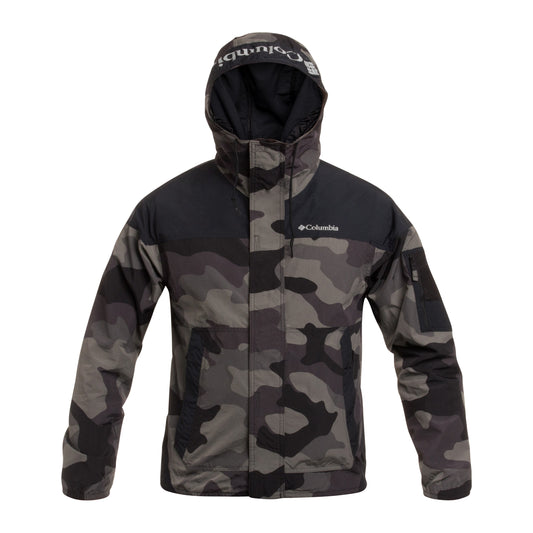 Kurtka Columbia Challenger II Printed Windbreaker - Black Mod Camo/Black