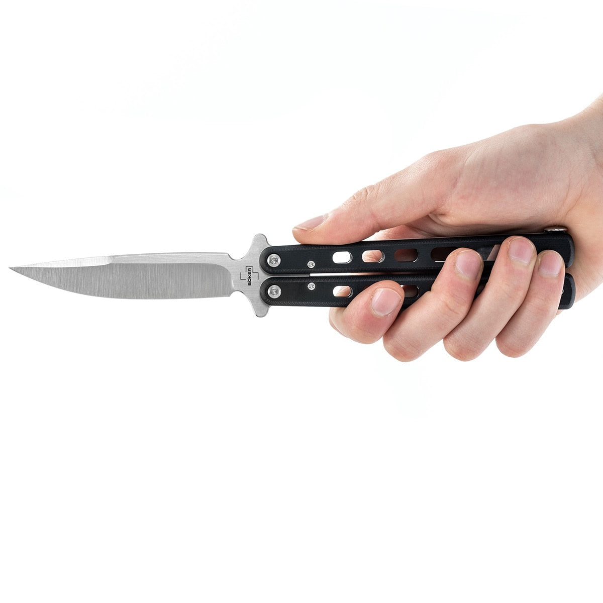 Nóż składany motylek Boker Plus Balisong G10 - duży