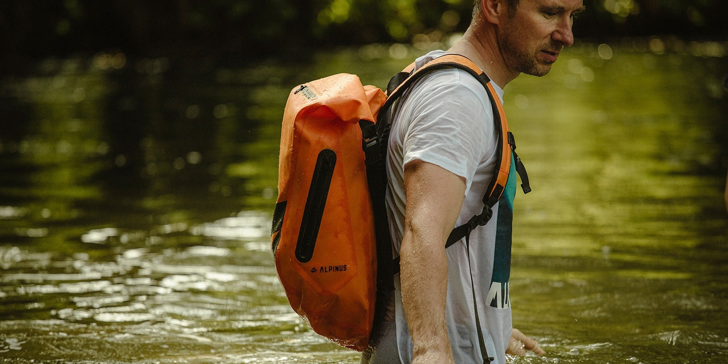 Plecak wodoodporny Alpinus Kayak 28 l - Pomarańczowy
