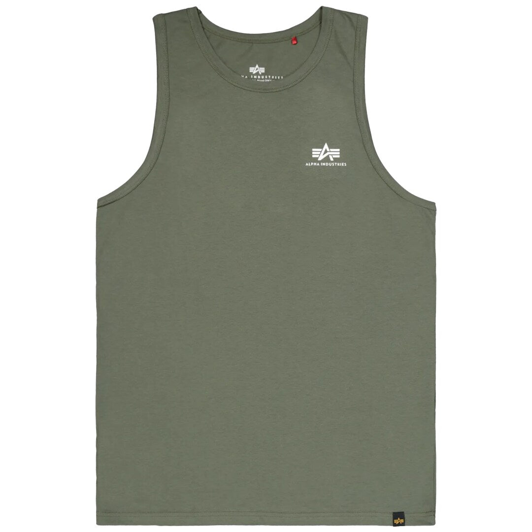 Koszulka Tank Top Alpha Industries Small Logo - Dark Olive