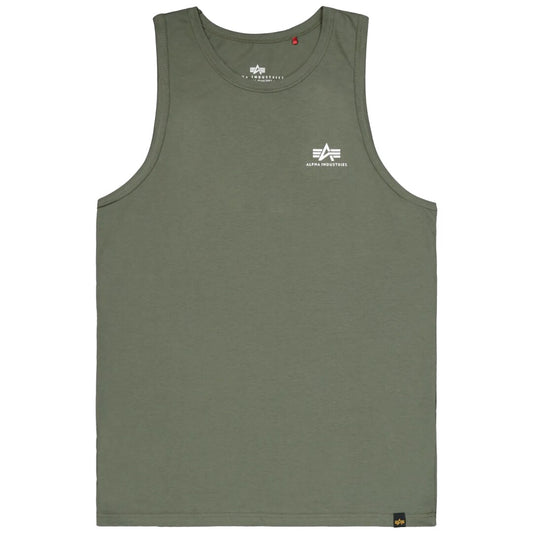 Koszulka Tank Top Alpha Industries Small Logo - Dark Olive