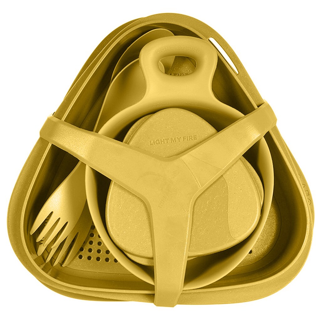 Zestaw turystyczny Light MY Fire Outdoor MealKit Bio - Musty Yellow