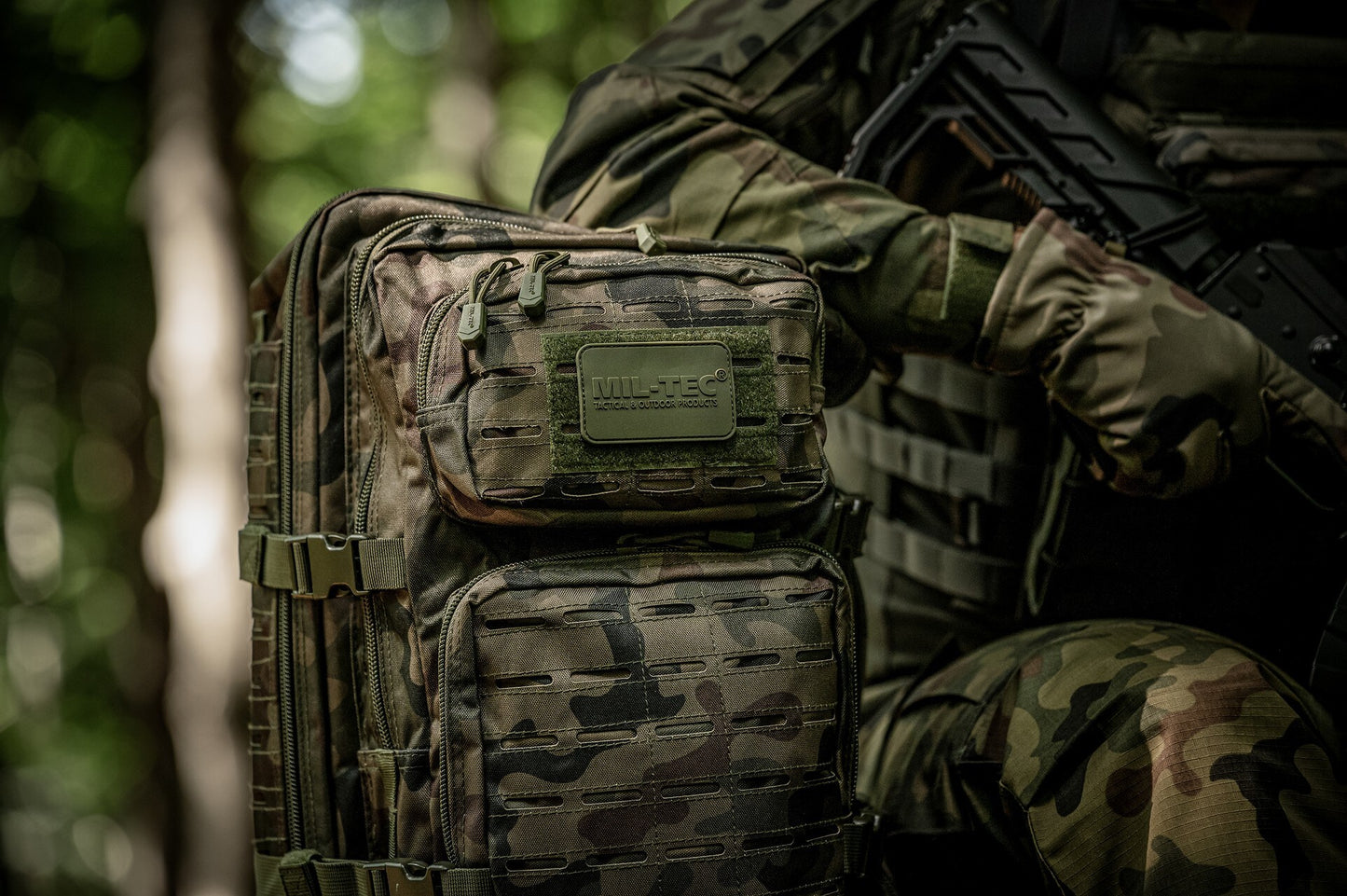 Plecak Mil-Tec Assault Pack Laser Cut Large 36 l - wz.93 Pantera PL Woodland