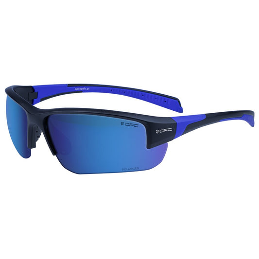 Okulary przeciwsłoneczne OPC Extreme San Salvo - Matt Black/Blue Revo z polaryzacją