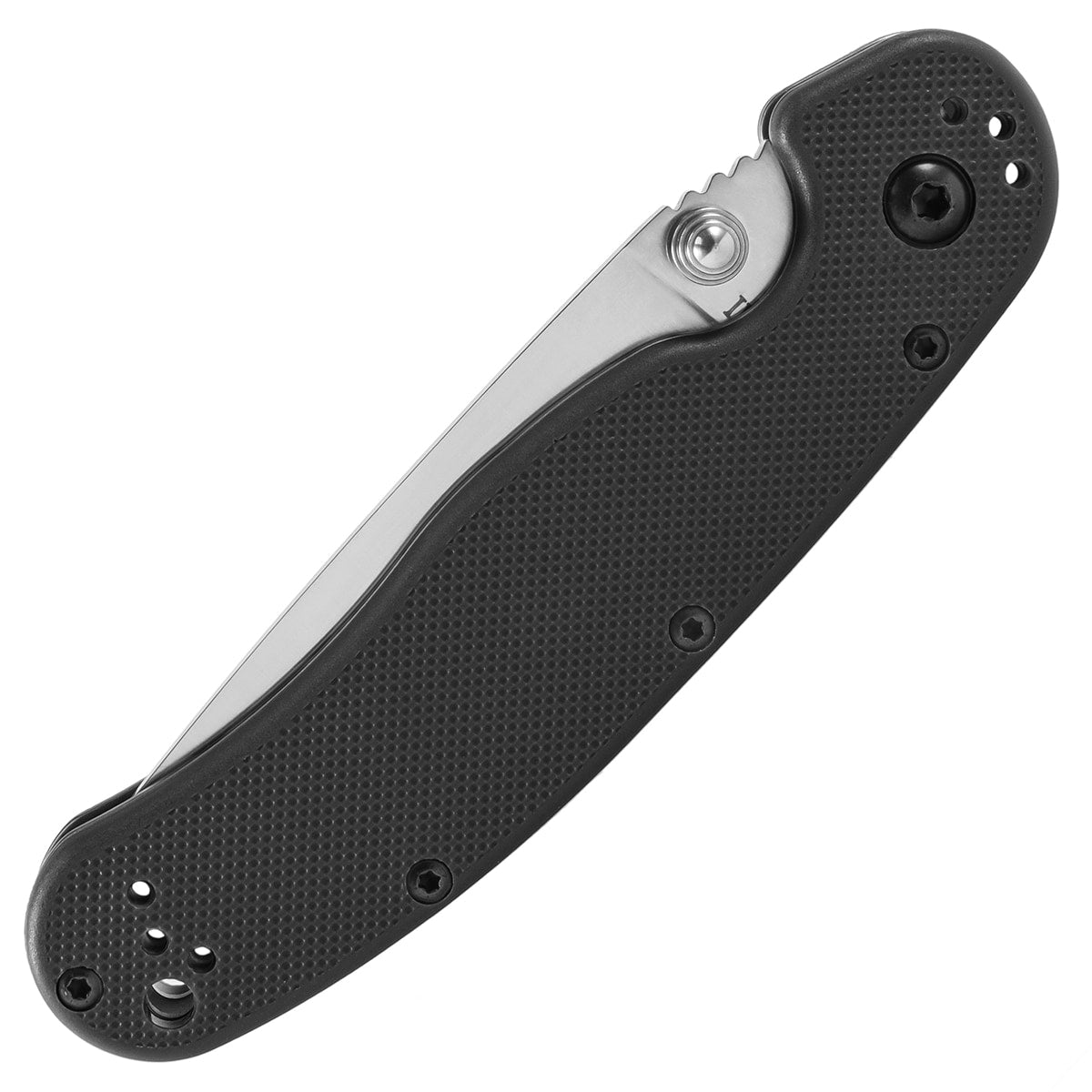 Nóż składany Ontario Rat-2 Folder AUS-8 - Silver Plain/Black Handle