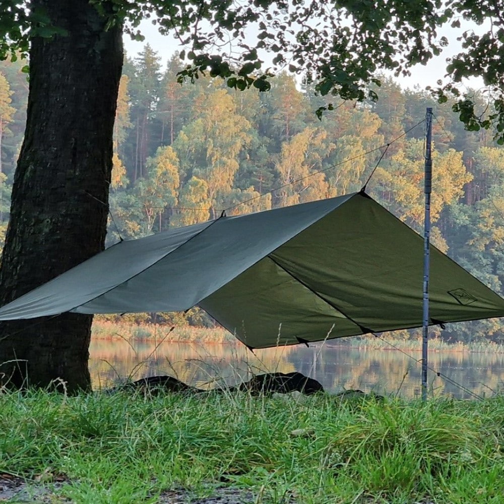 Płachta biwakowa Bushmen Easy Tarp 2 x 3 m - Green
