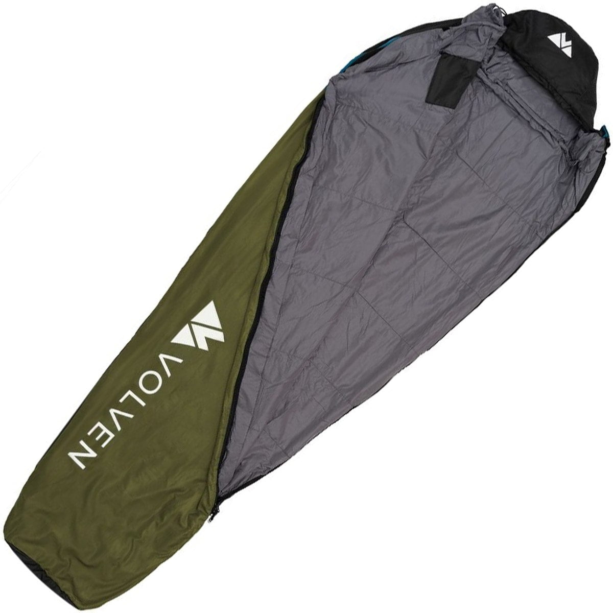 Śpiwór Volven Superlight II Oliwkowy - prawy