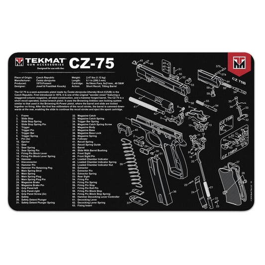 Mata do czyszczenia broni TekMat CZ-75 - Black
