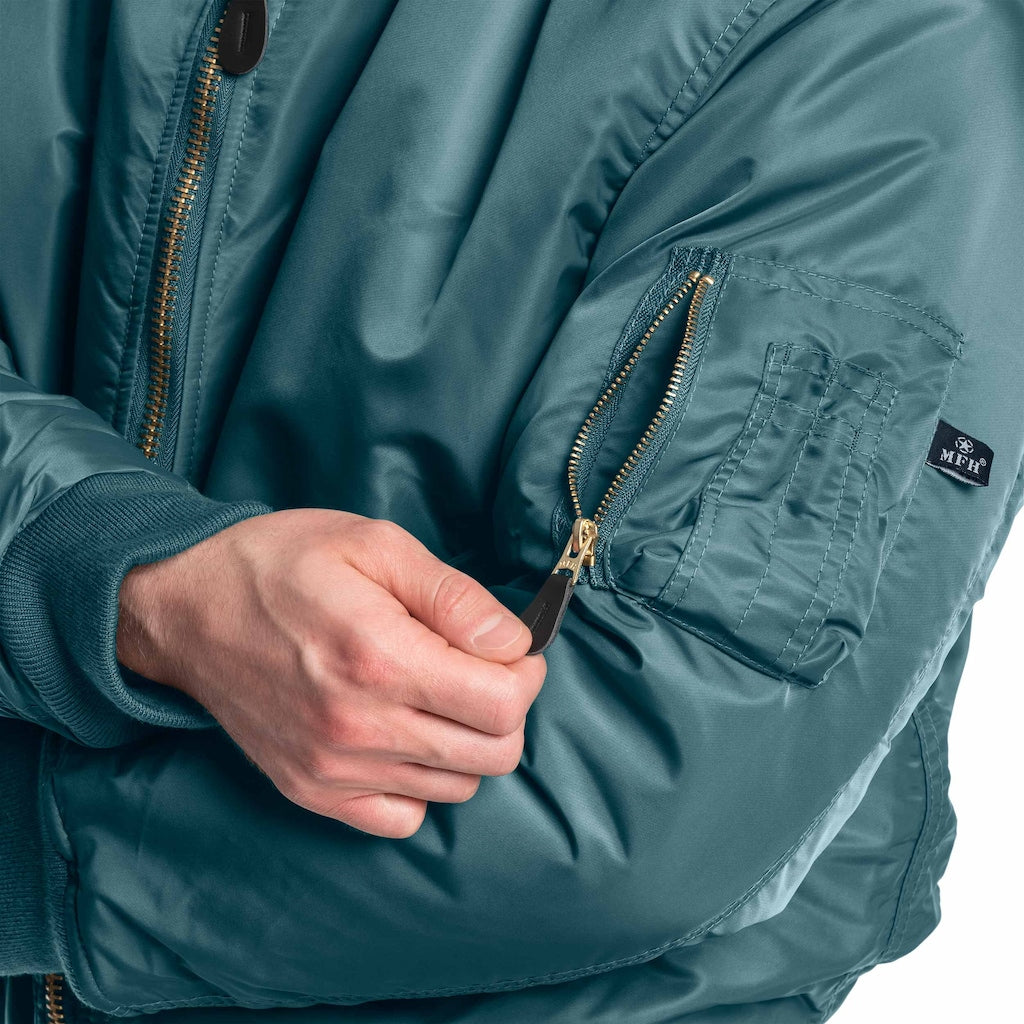 Kurtka MFH MA-1 US Flight Jacket - Blue