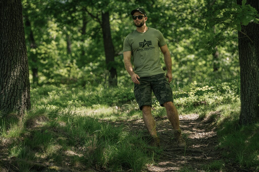 Koszulka T-shirt Alpha Industries Basic - Olive/Black