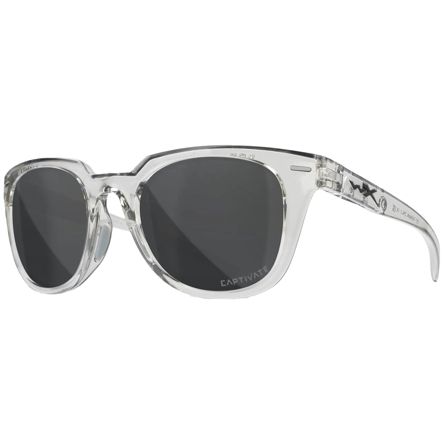 Okulary damskie Wiley X Ultra - Captivate Polarized Grey/Gloss Crystal Light Grey