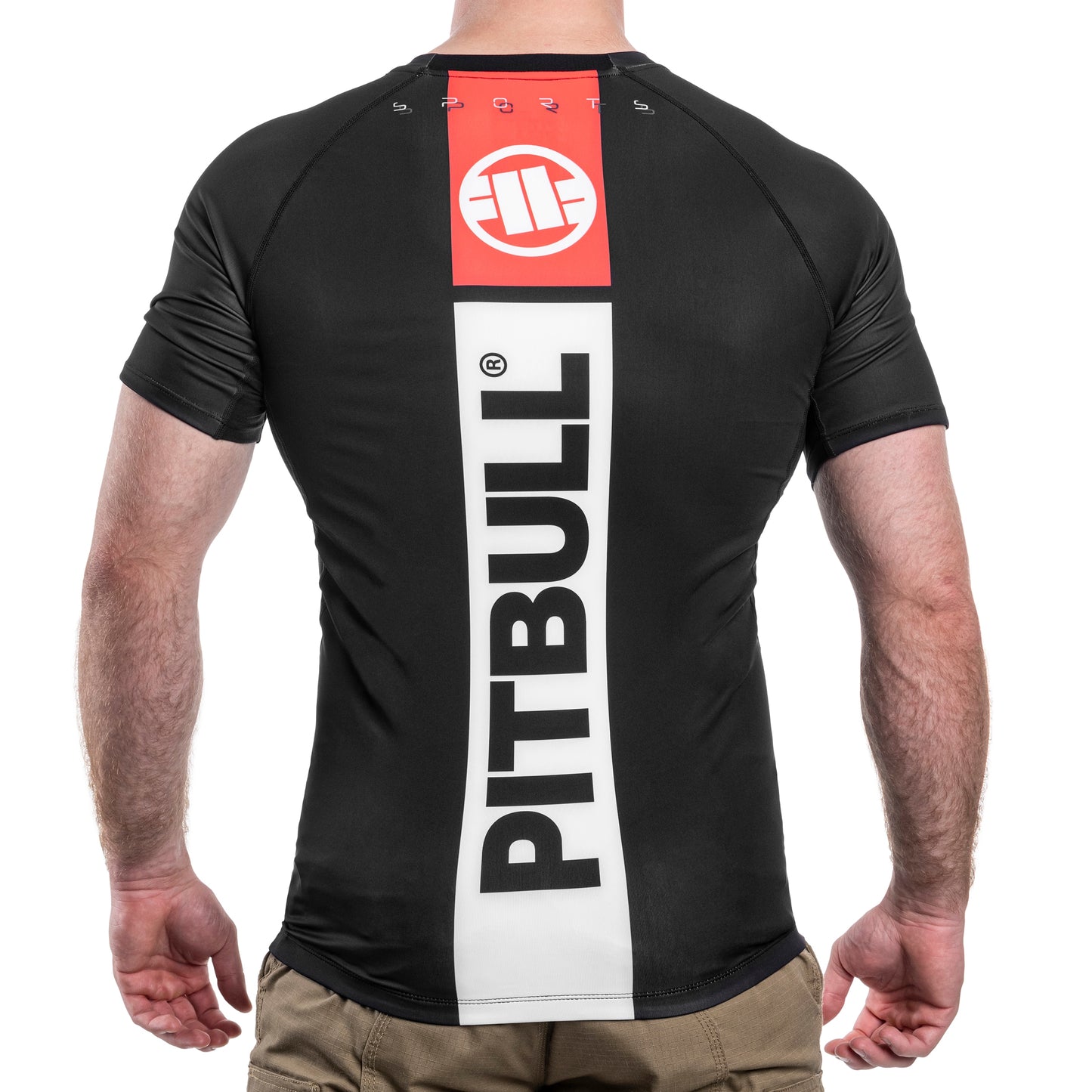 Koszulka termoaktywna Pitbull Rashguard Hilltop Sports II - Black