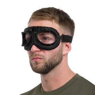 Gogle lotnicze Mil-Tec RAF replika Black