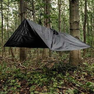 Ponczo Badger Outdoor Rain Poncho Ripstop - Black