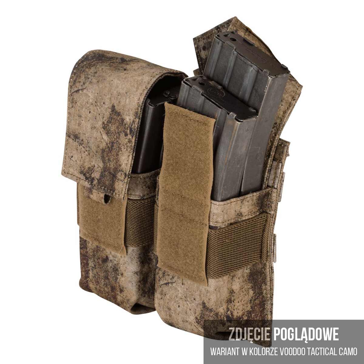 Podwójna ładownica Voodoo Tactical Double Mag Pouch na magazynki M4 / M16 - Olive Drab