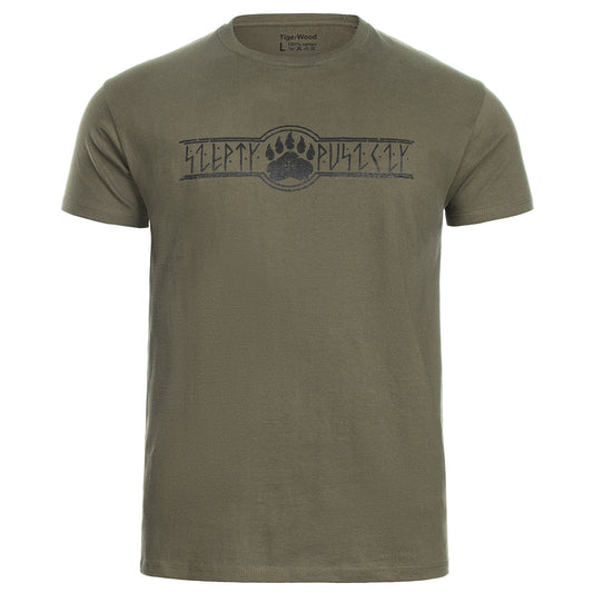 Koszulka T-Shirt TigerWood Szepty Puszczy - Zielona