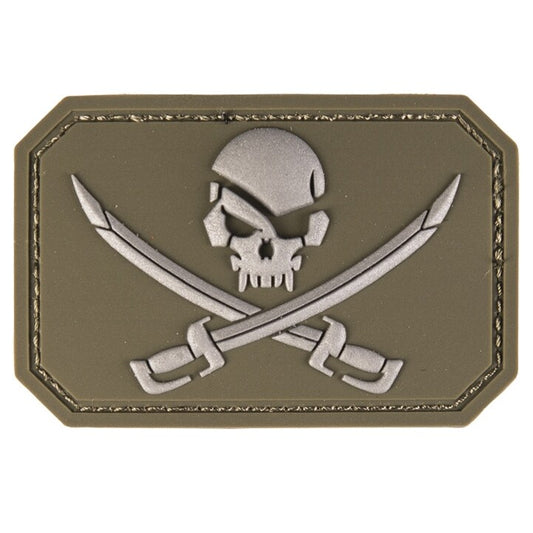 Naszywka Mil-Tec 3D Pirate Skull olive
