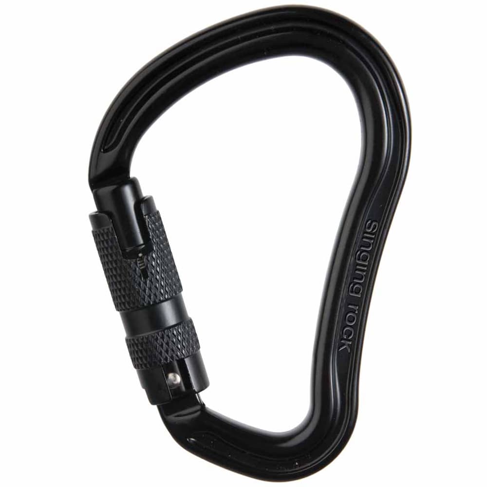 Karabinek wspinaczkowy Singing Rock Hector Triple Lock - Black