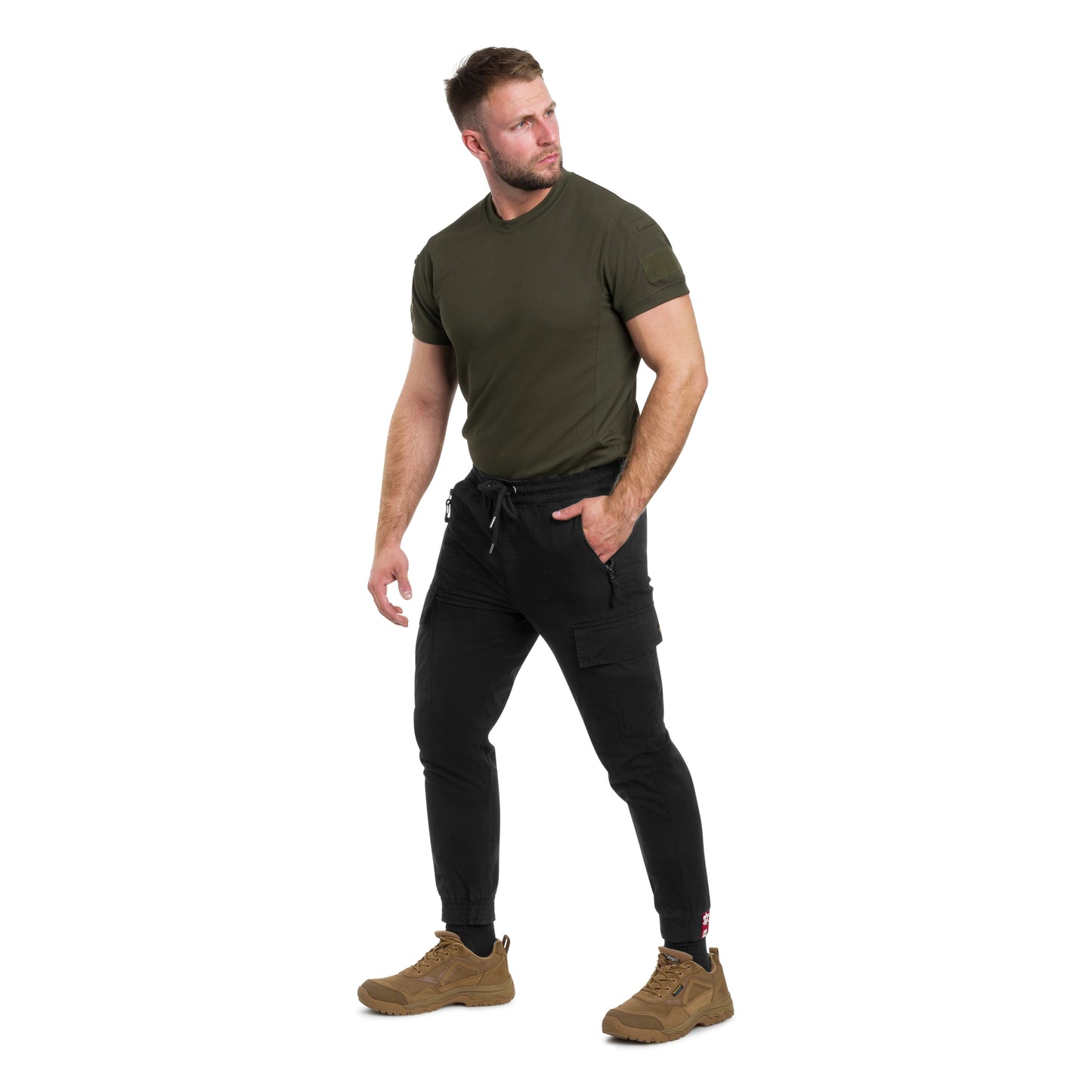 Spodnie Alpha Industries Rip-Stop Jogger - Black