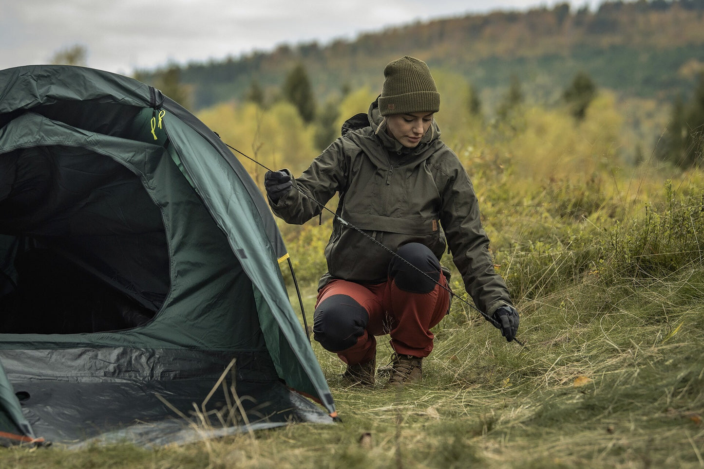 Namiot 2-osobowy Highlander Outdoor Blackthorn - Hunter Green