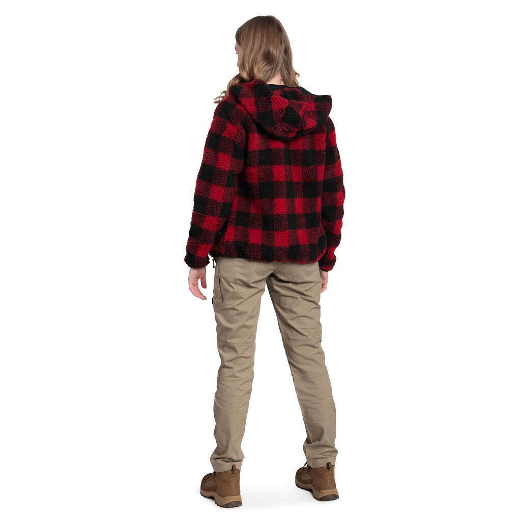 Kurtka damska Brandit Teddyfleece Jacket - Red/Black