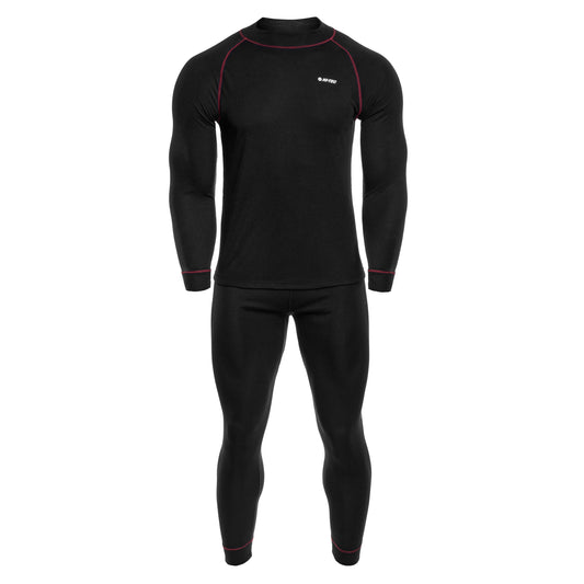 Bielizna termoaktywna Hi-Tec Sorin Set - Black/Merlot