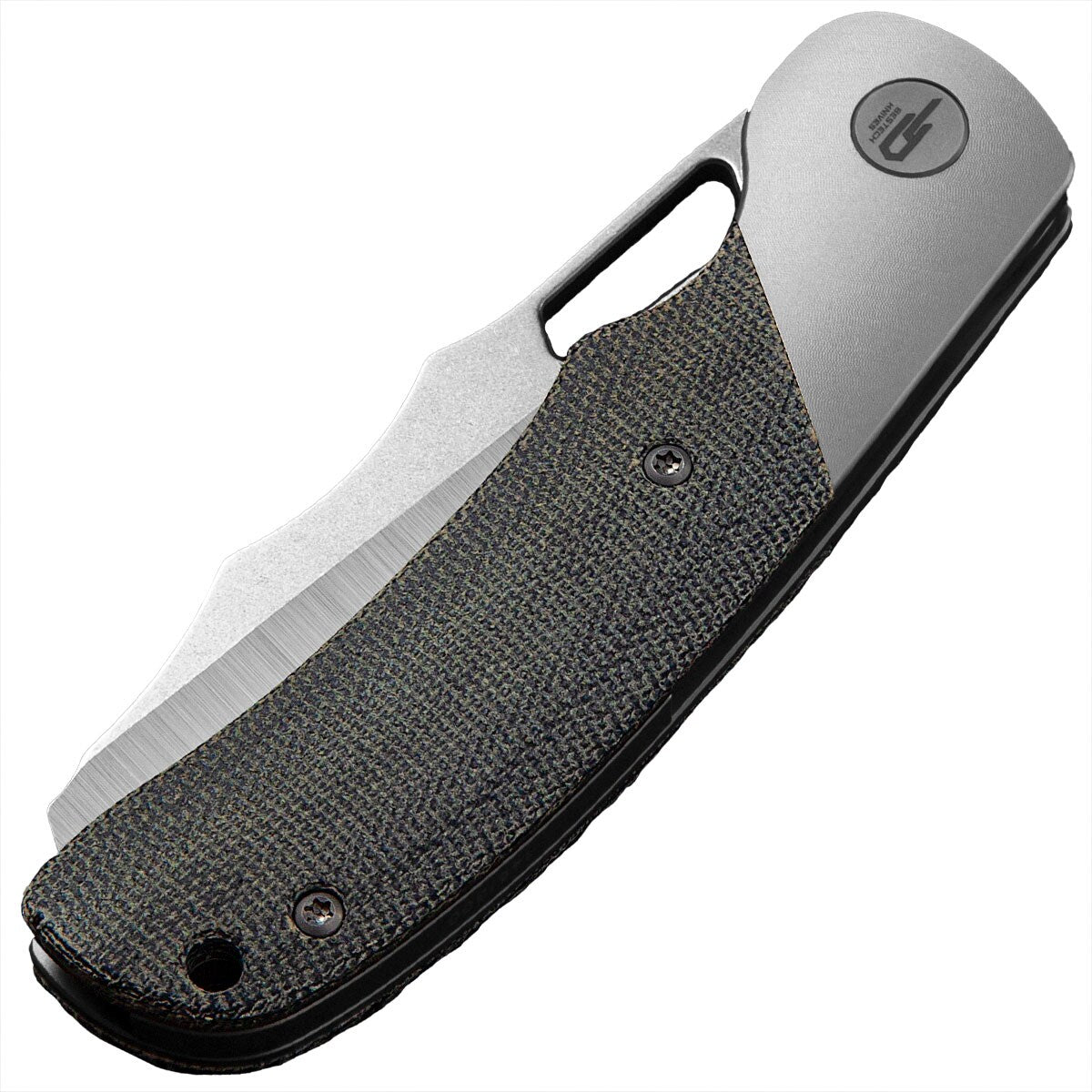 Nóż składany Bestech Knives Syn - Titanium / Black Canvas Micarta