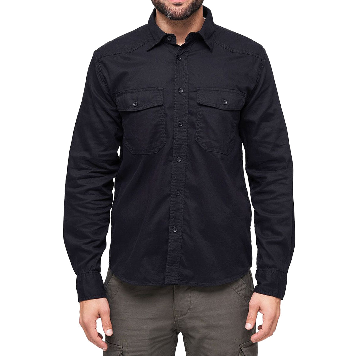 Koszula Brandit Flannel Shirt Long Sleeve - Black