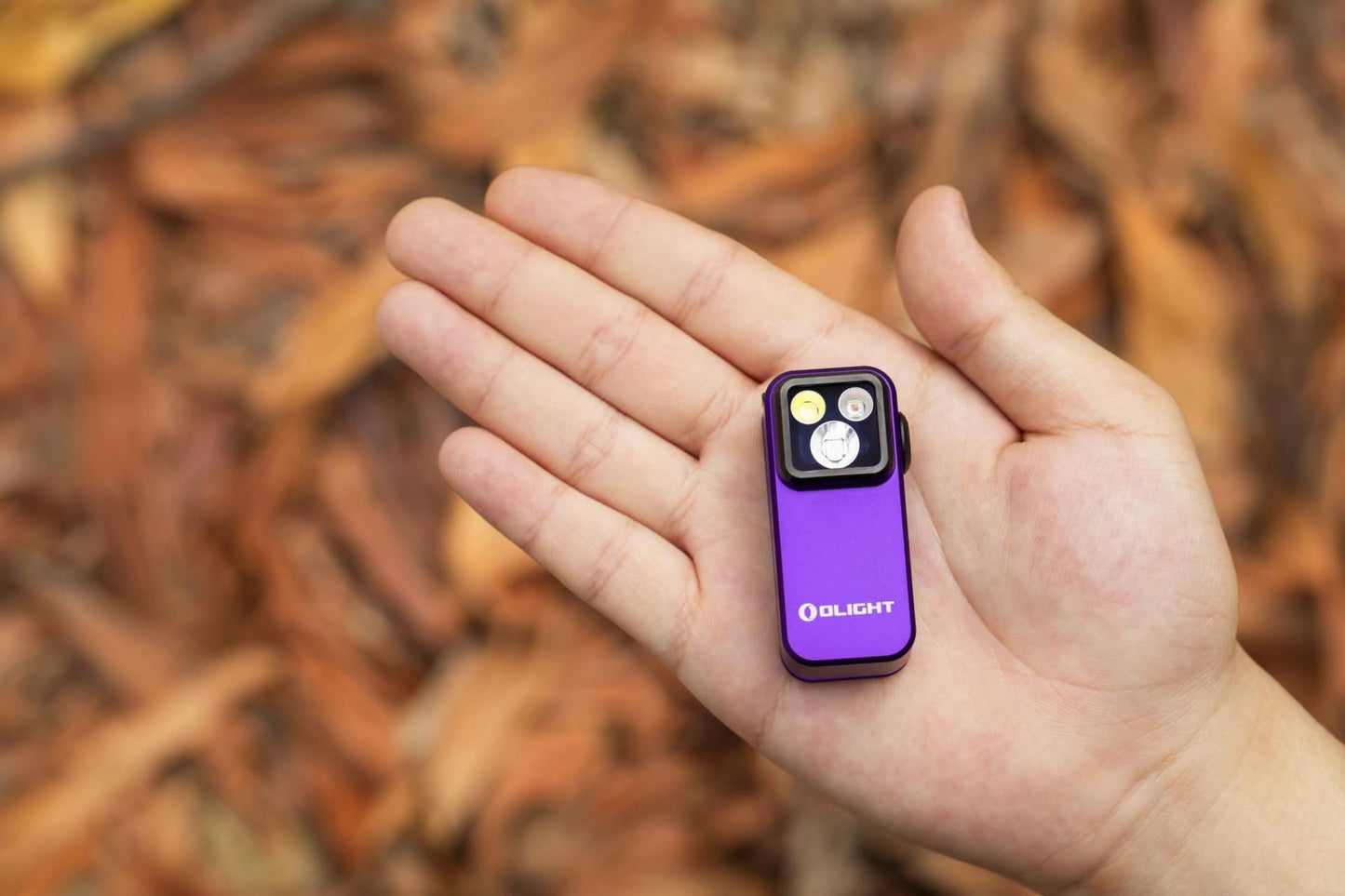 Latarka akumulatorowa Olight Oclip Pro Purple - 500 lumenów