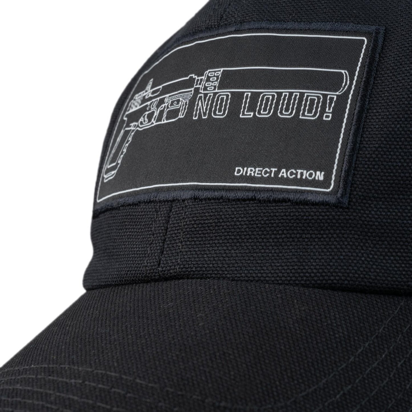 Czapka z daszkiem Direct Action No Loud Vintage Baseball Cap - Black