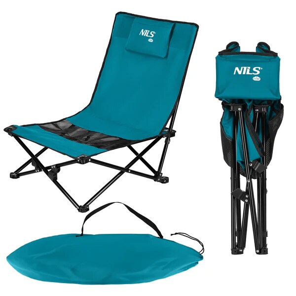 Krzesło plażowe Nils Camp NC3306 - Blue/Grey