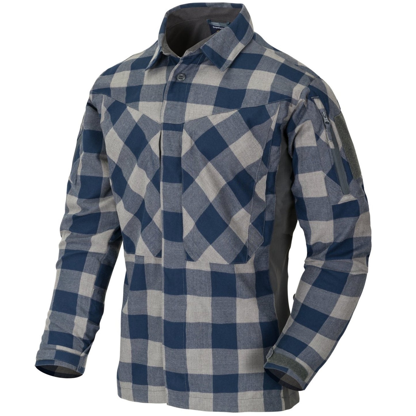 Koszula Helikon MBDU Flannel - Slate Blue Checkered