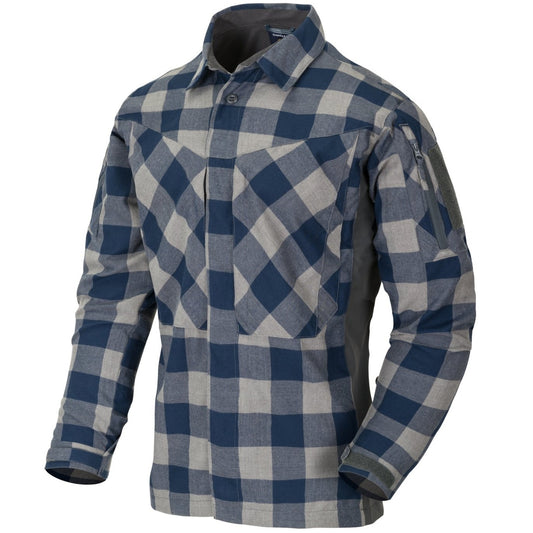 Koszula Helikon MBDU Flannel - Slate Blue Checkered