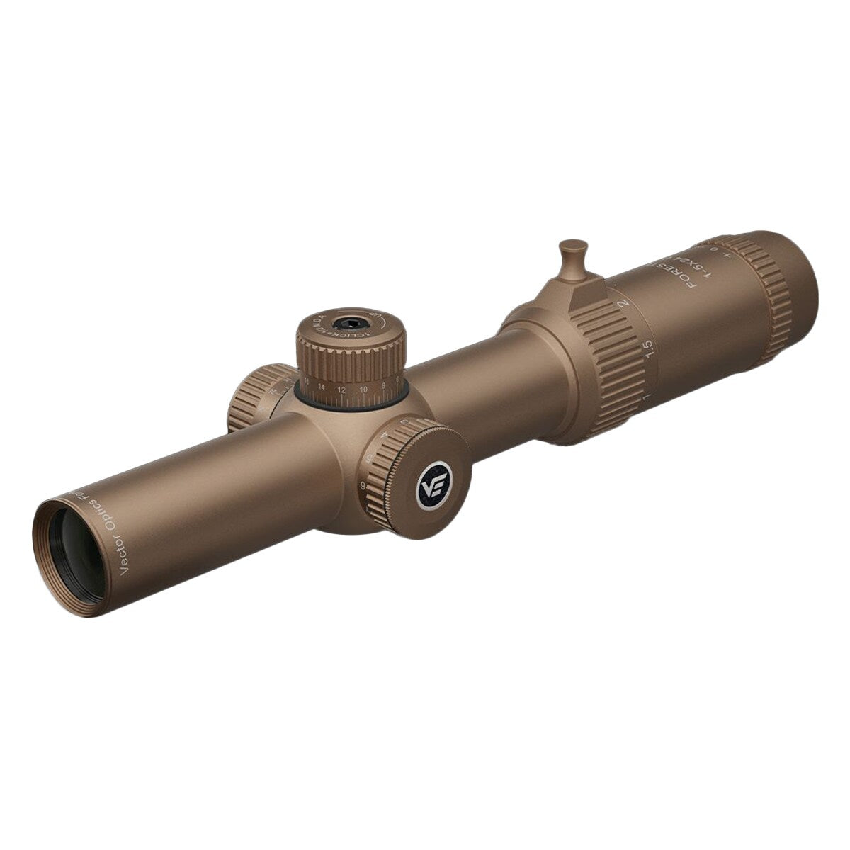 Luneta celownicza Vector Optics Forester 1-5x24 IR SFP VFD-2 Gen II - FDE