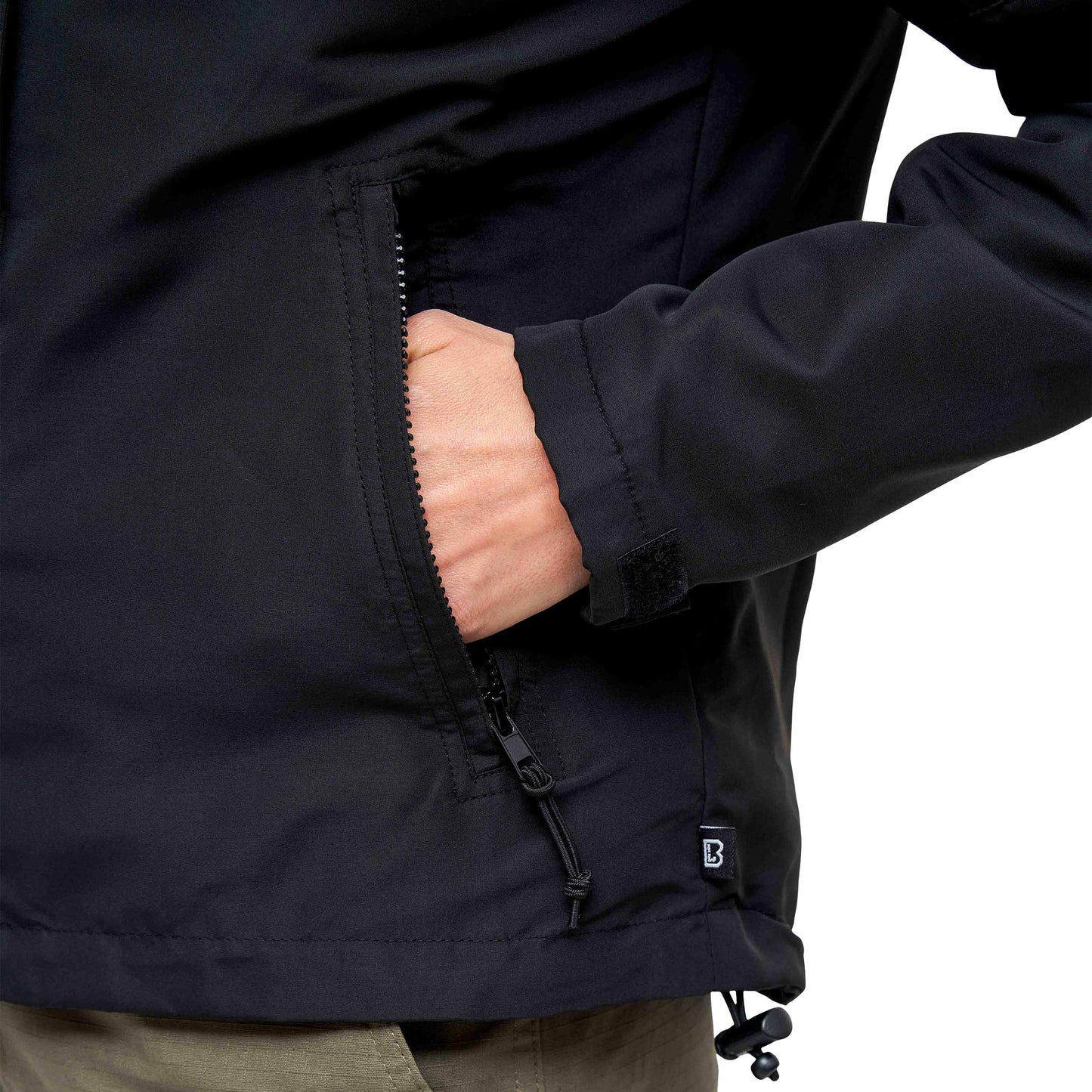 Kurtka damska Brandit Windbreaker Frontzip - Black