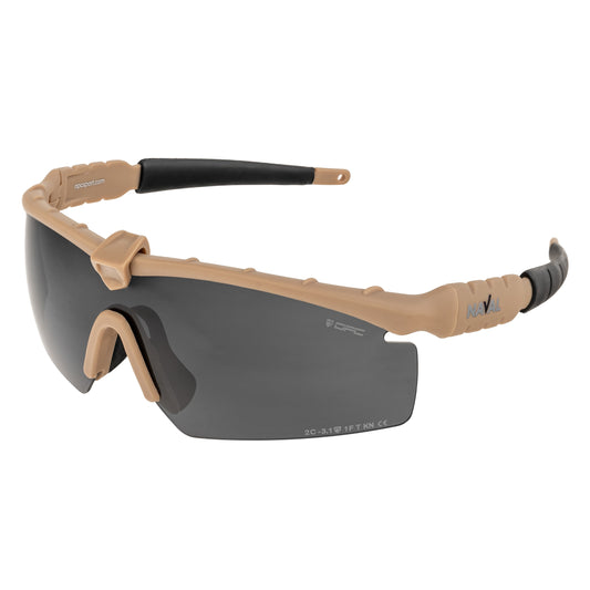 Okulary taktyczne OPC Tactic Naval Set - Matt Khaki/Smoke/Yellow