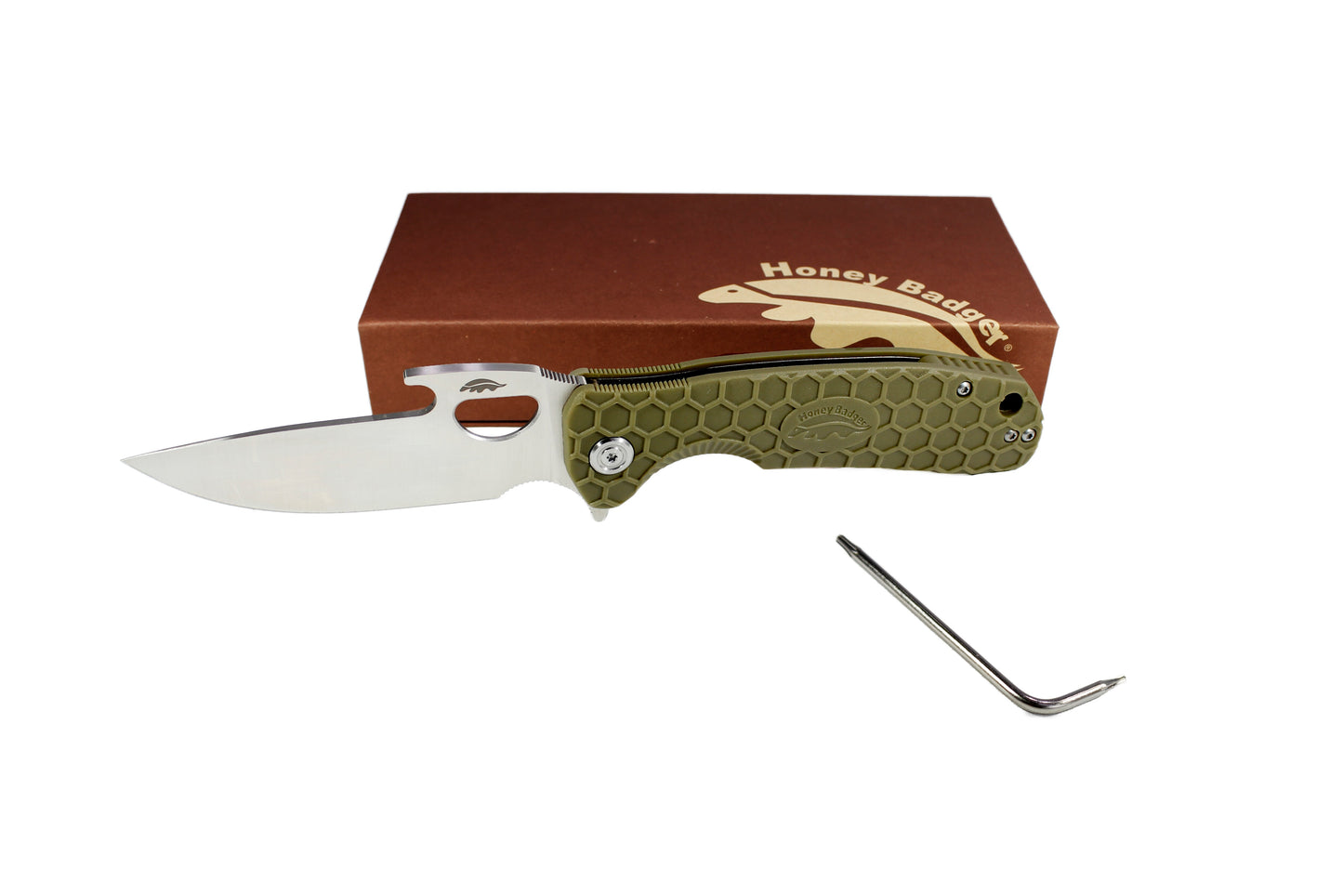 Nóż składany Honey Badger Opener Medium - Green
