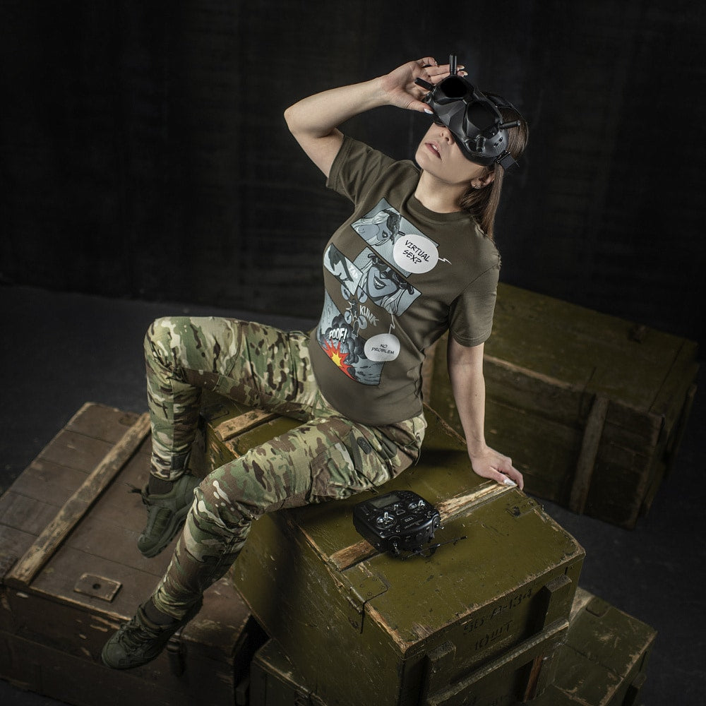 Koszulka T-shirt M-Tac Comics Drone Girl - Dark Olive