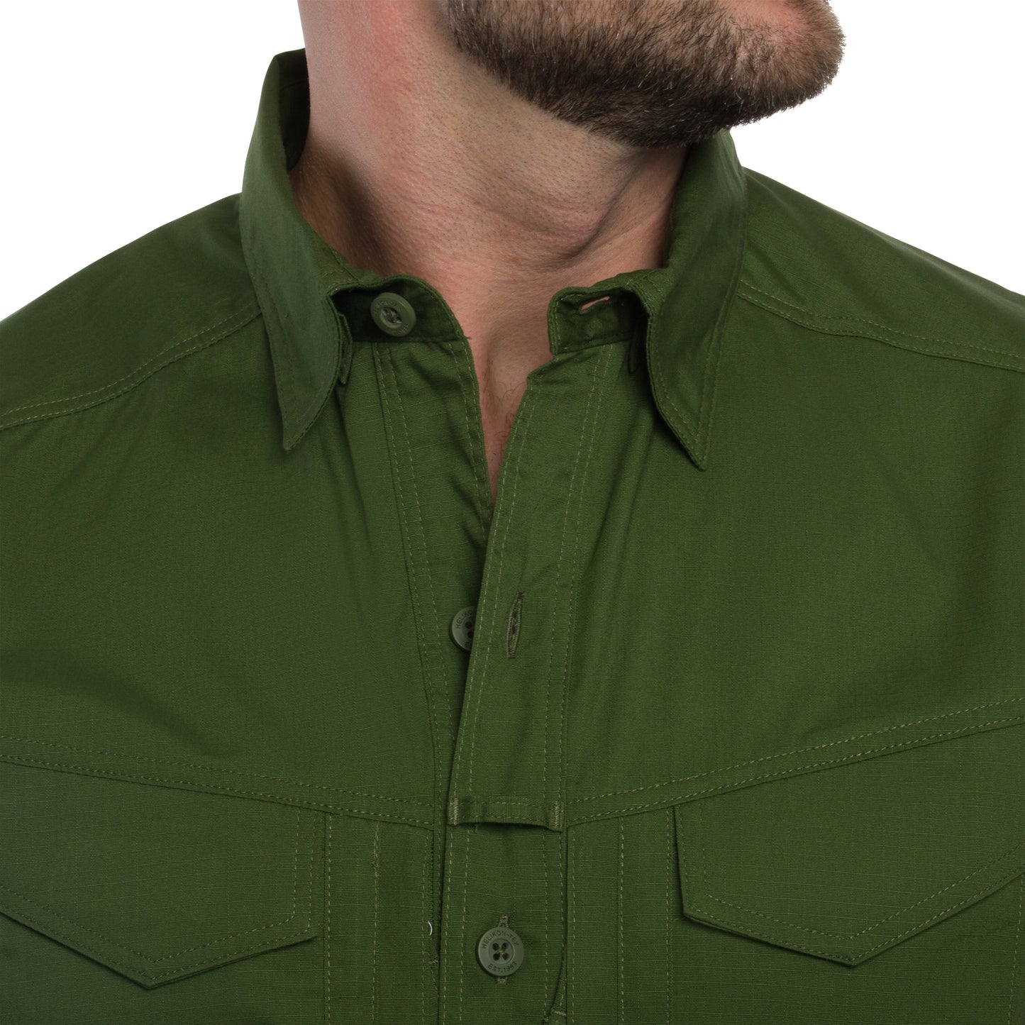 Koszula Helikon Defender Mk2 PolyCotton Ripstop Short Sleeve - Pine Green