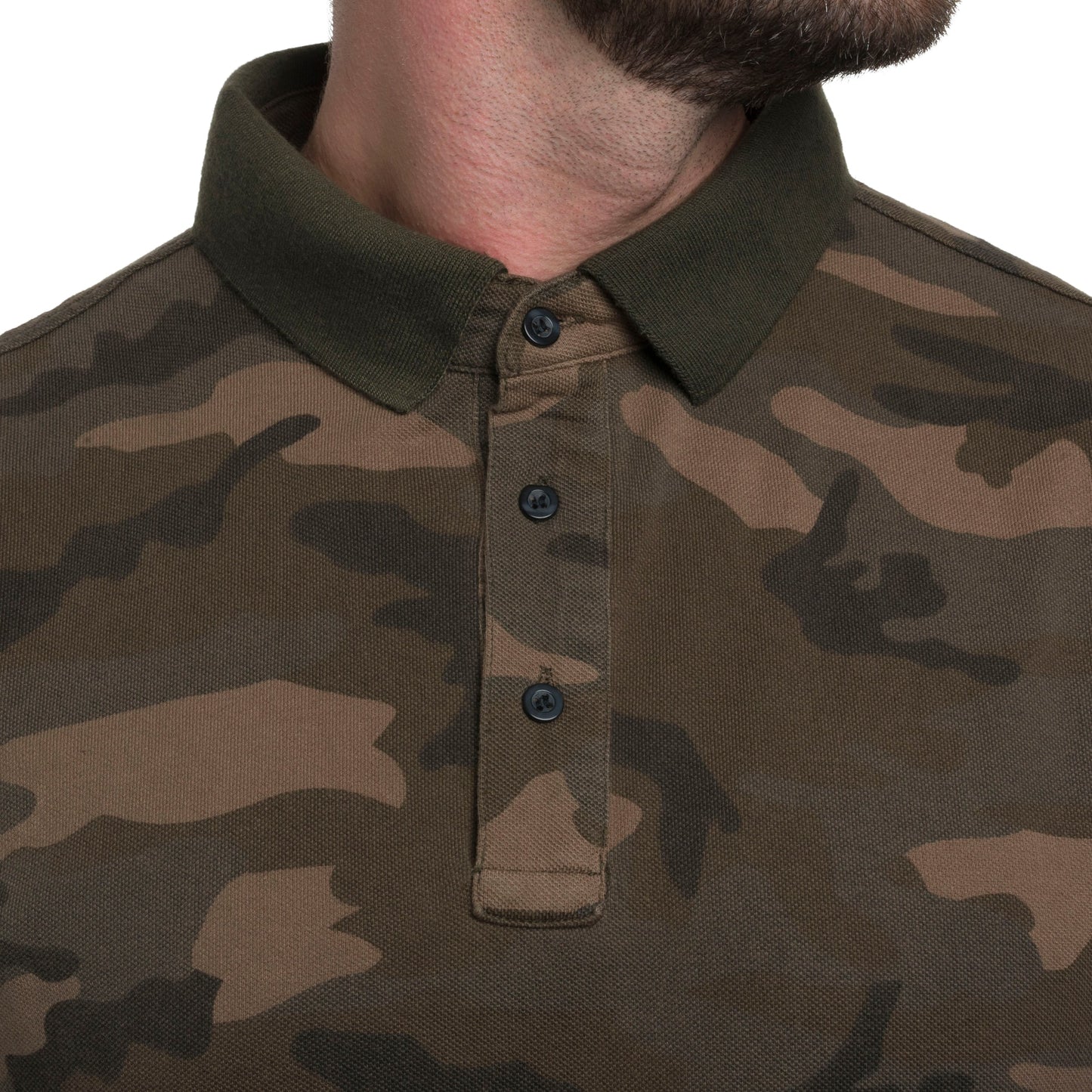 Koszulka polo Mil-Tec Prewash - Woodland