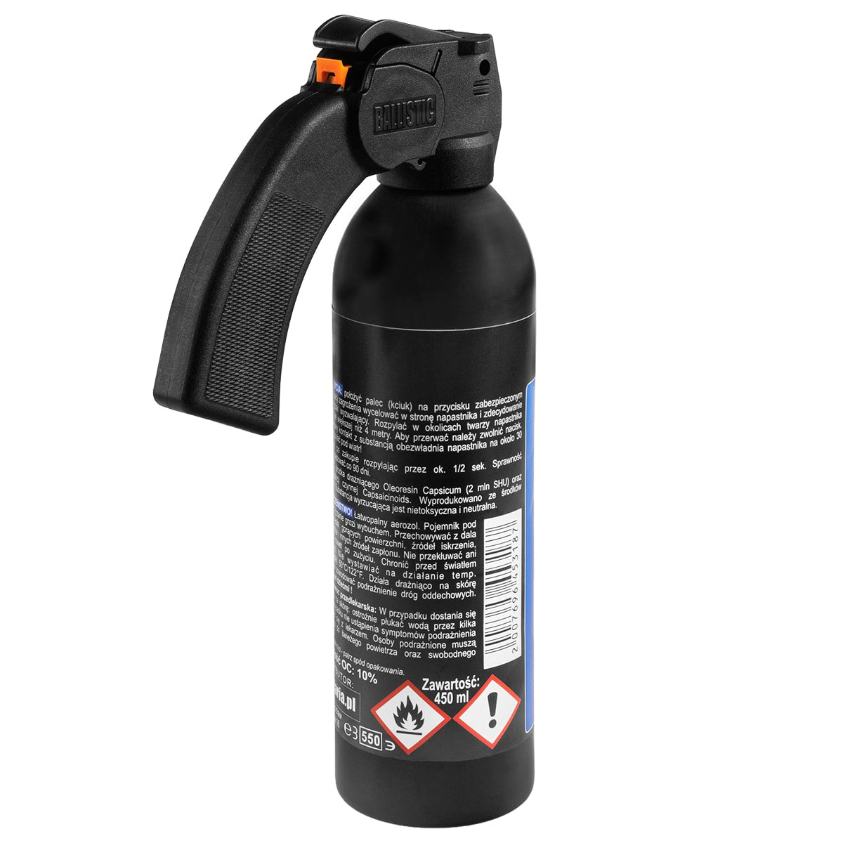Gaz pieprzowy Policyjny 550 ml - strumień