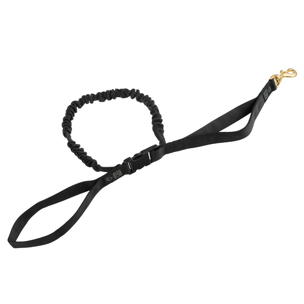 Smycz K9 Thorn z amortyzatorem czarna - 150 cm