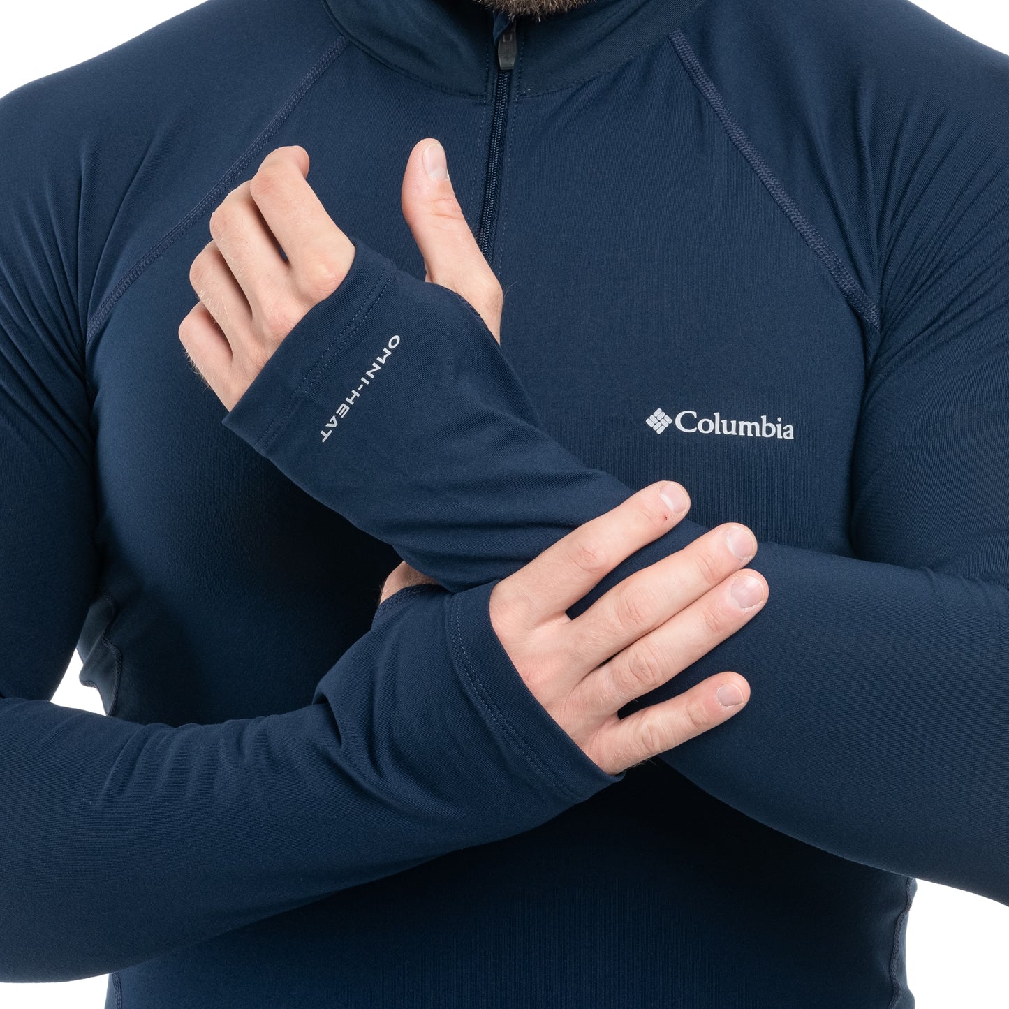 Bluza termoaktywna Columbia Midweight Stretch Long Sleeve Half Zip - Collegiate Navy