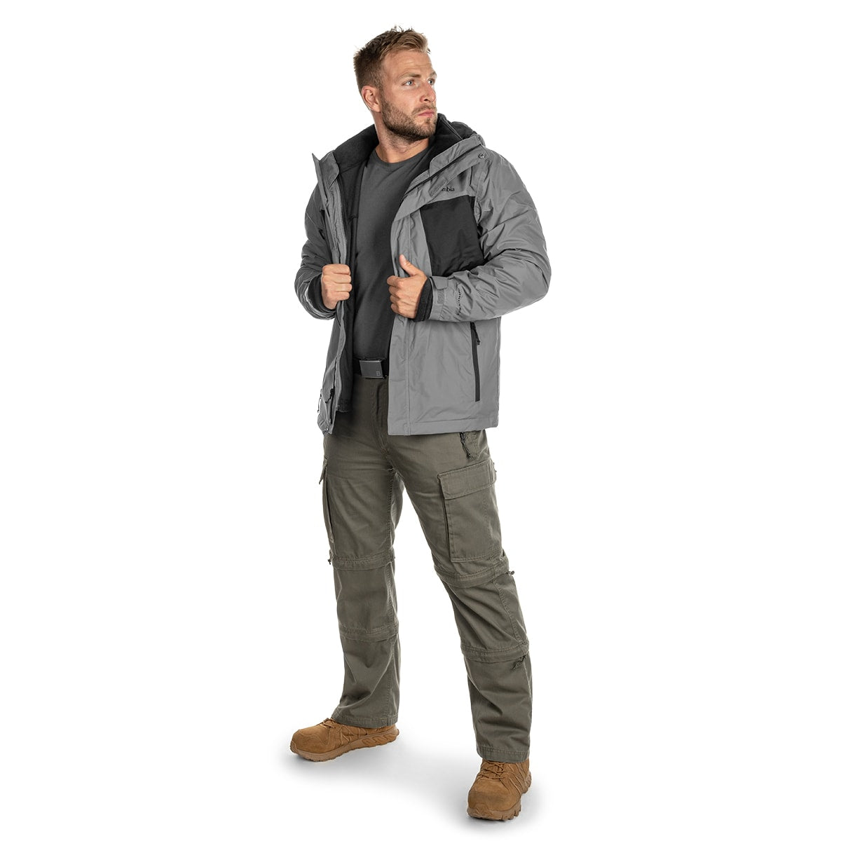 Kurtka Columbia Tunnel Falls Interchange City Grey/Black